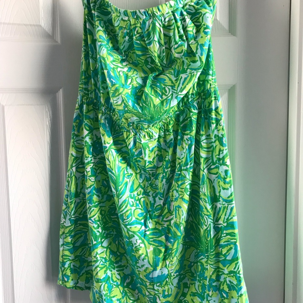 Lilly Pulitzer Strapless Cotton Dress